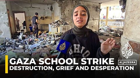 Aftermath of Israeli air strike on Gaza's al-Tabin school: Destruction, grief and desperation