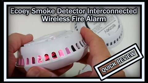 Ecoey Smoke Detector Interconnected FJ110-B-H01 (?GS526A) Wireless Fire Alarm QUICK REVIEW