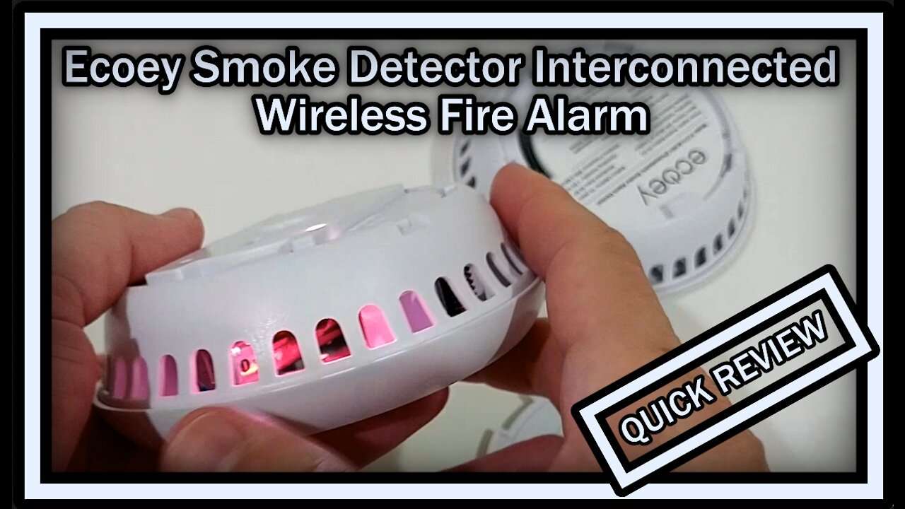 Ecoey Smoke Detector Interconnected FJ110-B-H01 (?GS526A) Wireless Fire Alarm QUICK REVIEW