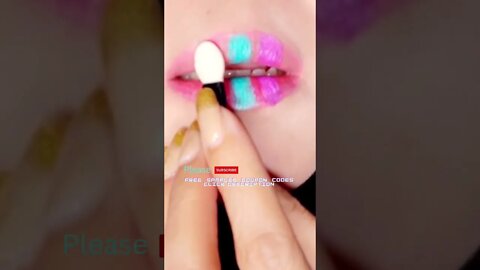 Lip Glitter Beauty Art Design #shorts #trending #viral #shortvideo #lipswatches