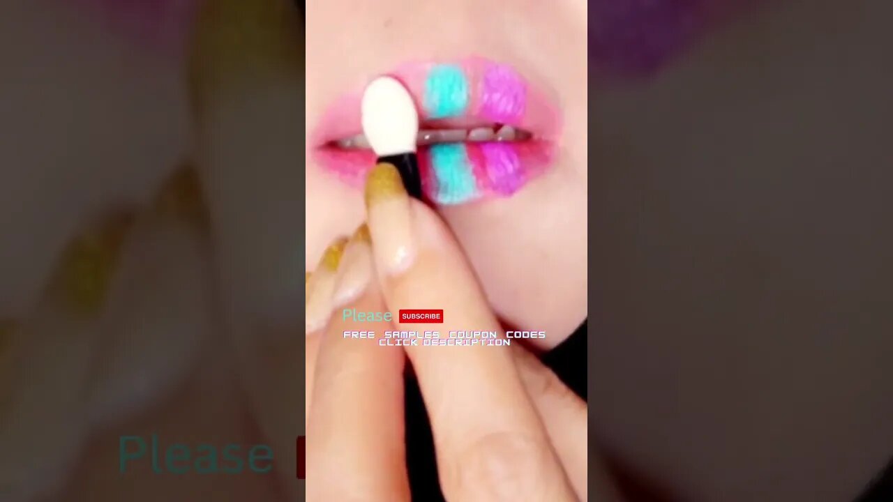 Lip Glitter Beauty Art Design #shorts #trending #viral #shortvideo #lipswatches