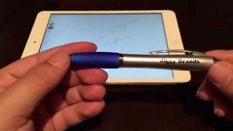 Executive stylus promotional ballpoint pen by Jiggy Brands for writing and tablets