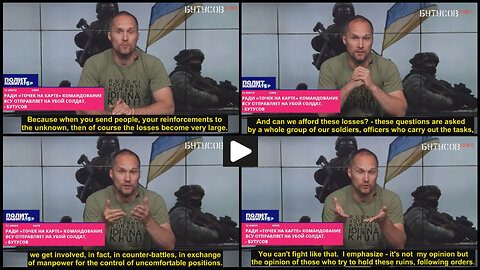 Yuriy Butusov: Command of the Armed Forces of Ukraine sends soldiers to slaughter