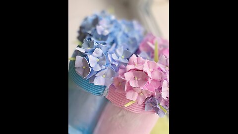 Мастер - класс❇️🌼🍰Украшение торта гортензиями из белкового-заварного крема