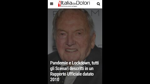 ROCKEFELLER FOUNDATION: "AVEVANO PROGRAMMATO CHE IL RISVEGLIO NON SAREBBE AVVENUTO PRIMA DI 13 ANNI" intervento di un deputato olandese [le fonti nella sezione descrizione]