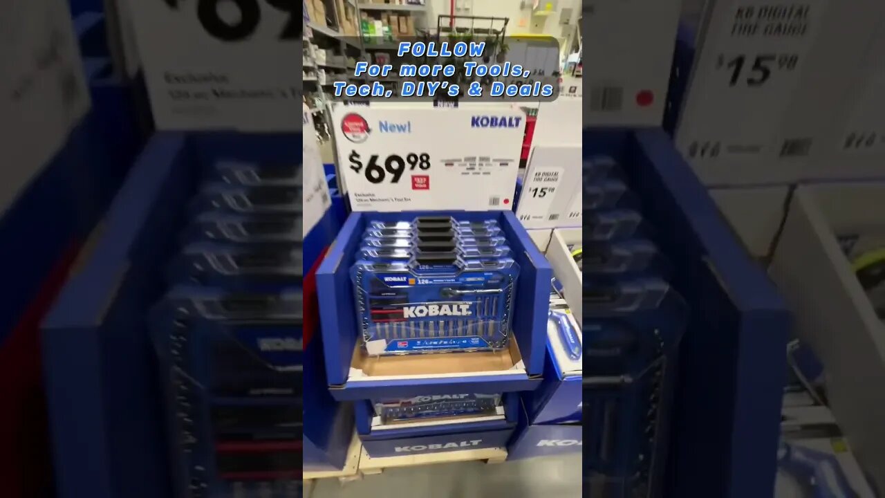 LOWE'S Holiday Deal On NEW KOBALT Mechanics Tool Set! Great Gift Idea!
