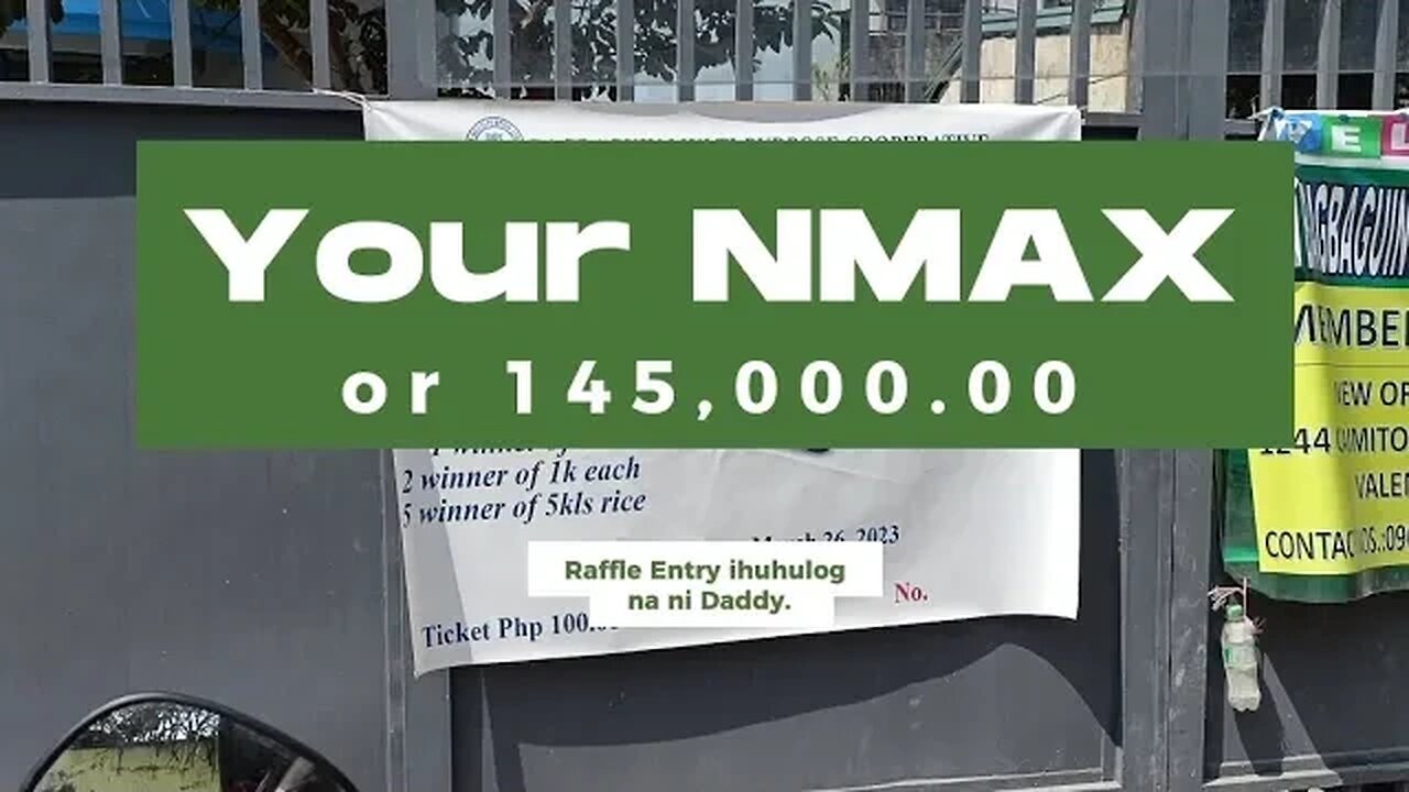 HINULOG NA SA TAMBIOLO ANG INYONG NMAX RAFFLE TICKETS