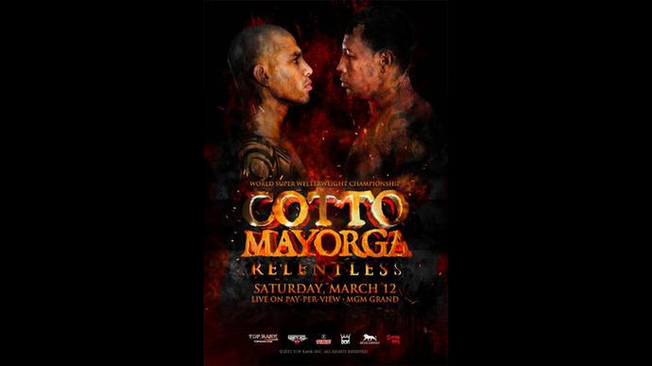 Miguel Cotto vs Ricardo Mayorga Mar 12 2011 MGM Grand Garden Arena, Las Vegas
