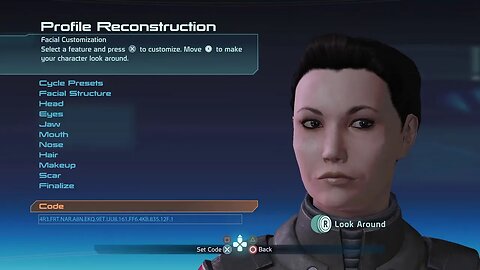 Mass Effect Legendary Edition checking out character from commentor Jerome Sears
