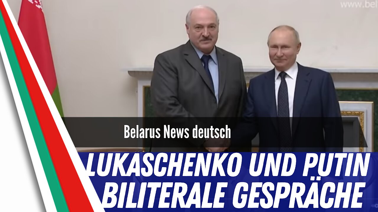 Putin Lukaschenko im Gespräch.