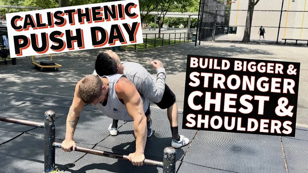 Build MORE Muscle With THIS Calisthenic Push Workout | Bodyweight CHEST & SHOULDERS Training