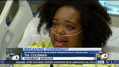 Survivor recounts terrifying duck boat accident that took her familie's lives