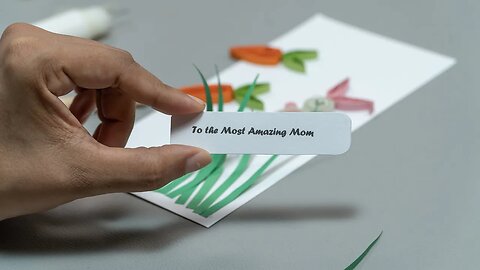 Creating a Paper Rabbit with Quilling Techniques - Greeting Card Tutorial