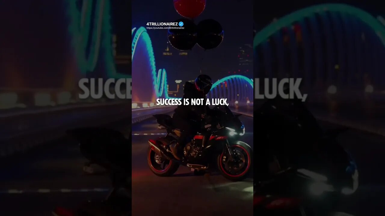 Success Is Not A Luck🤔🤔🤔~ #shorts #4trillionairez #motivation #short