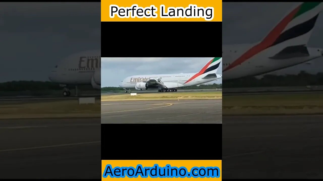 Amazing #Pilot A380 Perfect Landing #Flying #Aviation #AeroArduino