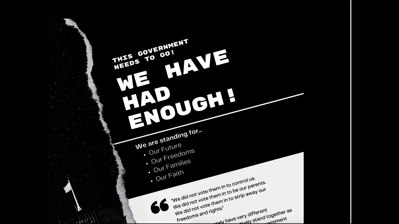 4 Nov 2021 NEW ZEALAND. WE HAVE HAD ENOUGH !!!