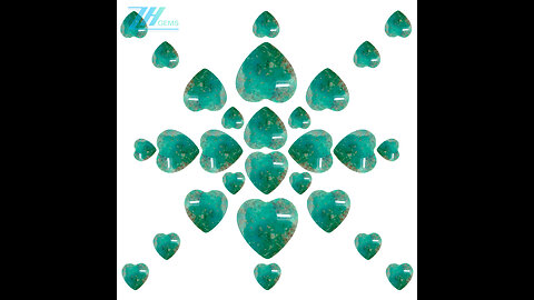 Natural turquoise 25*25mm heart-shape cabochon for Jewelry Making Fashion Design 20231219-05