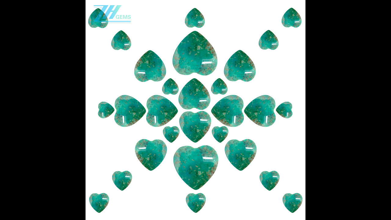 Natural turquoise 25*25mm heart-shape cabochon for Jewelry Making Fashion Design 20231219-05