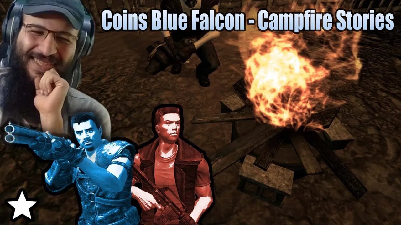 REACTION Coins Blue Falcon - Campfire Stories by Mikeburnfire