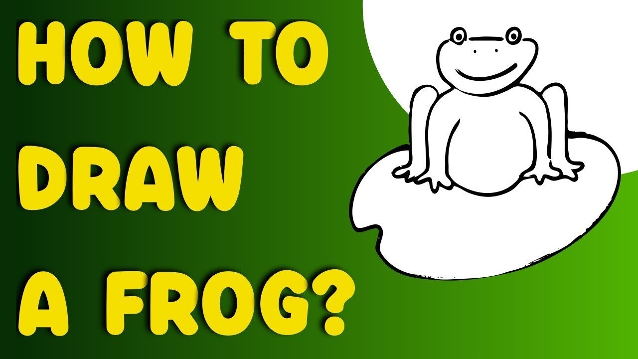 How to draw a Frog | Frog Easy Drawing Tutorial