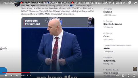 KROATE DEMÜTIGT VON DER LEYEN!