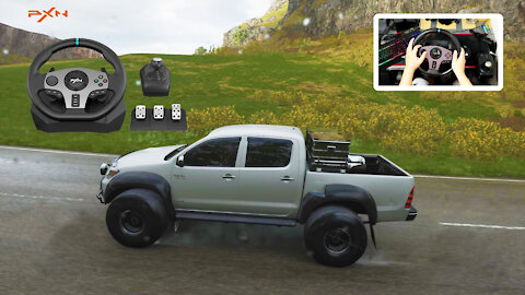 Forza Horizon 4 - HILUX ARCTIC TRUCKS AT38 2007 TOYOTA (Steering Wheel PXN V9) GAMEPLAY