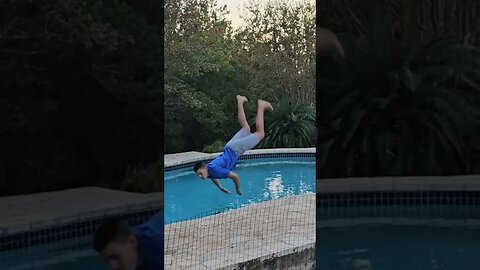 Best trick yet 👌 #flipping #parkour #trampoline #tricks #shorts