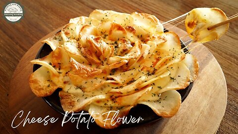 Beautiful Cheese Potato Flower!! New Way to Eat Potato!