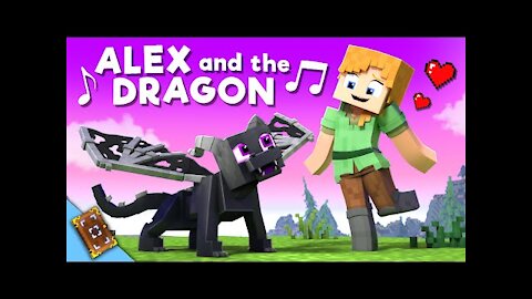 Alex&dragon Minecraft Animation music video (fly alway)