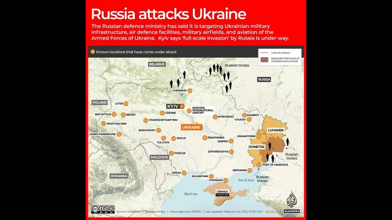 WAR ON UKRAINE: Russian invasion into Ukraine DAY #2