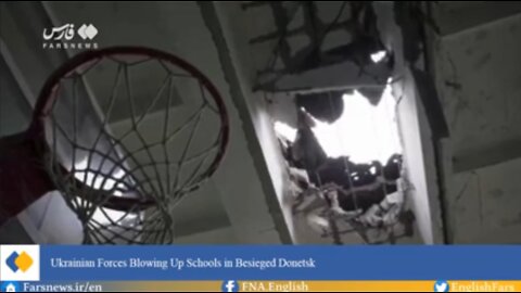 Ukrainian forces blowing up schools in besieged Donetsk