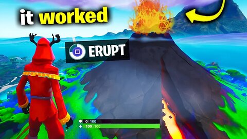 Can You ERUPT The Volcano In Fortnite?