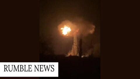 Toxic fume warning in Ukraine as oil depot hit in Russian invasion-RUMBLE NEWS