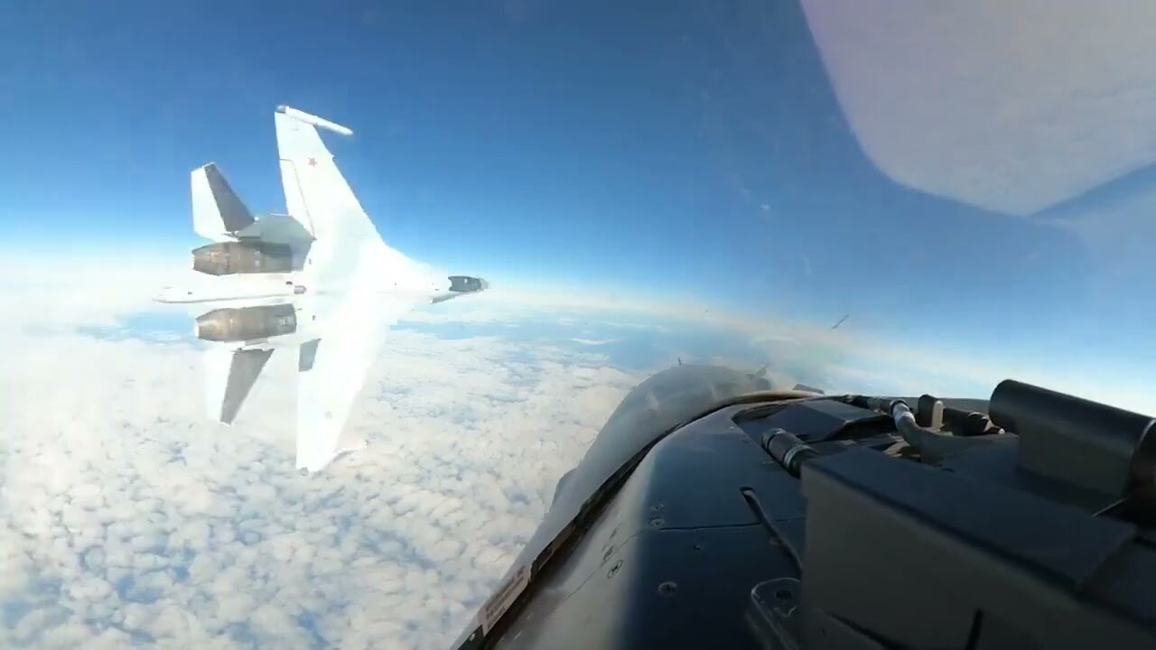 Russian Jet's Dangerous Encounter with U.S. F-16 Over Alaska