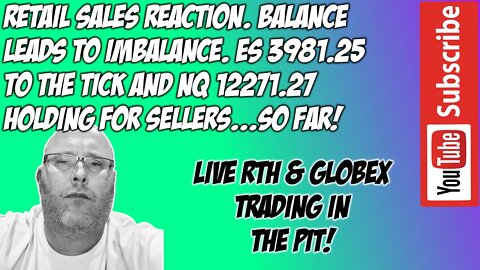 Retail Sales - Job News - ES NQ Premarket Trade Plan - The Pit Futures Trading