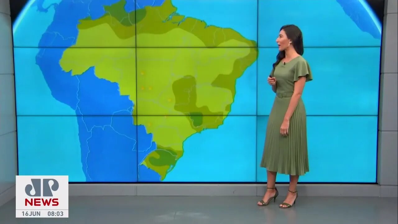 Frente fria avança sobre a região Sudeste do Brasil | Previsão do Tempo