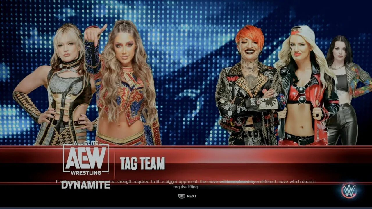 AEW Dynamite Britt Baker & Jamie Hayter vs Ruby Soho & Toni Storm w/ Saraya