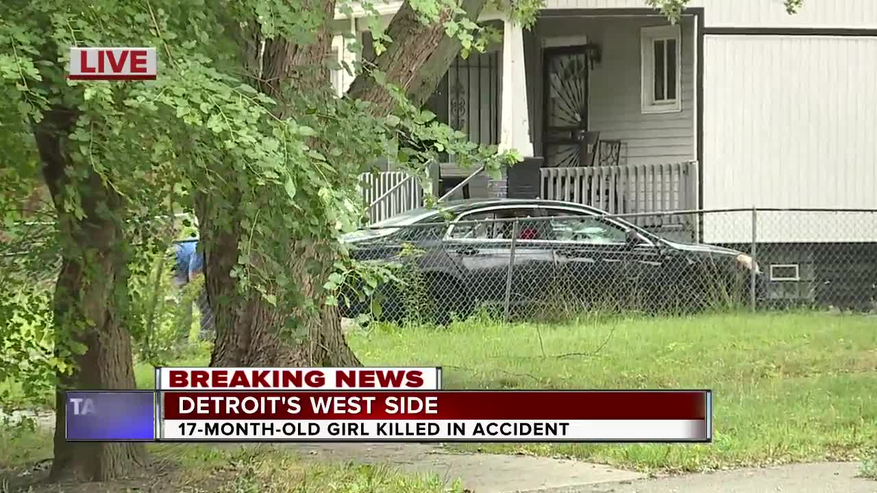 17-month-old girl killed in accident in Detroit