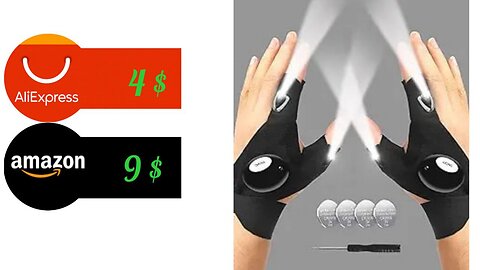 Flashlight gloves 