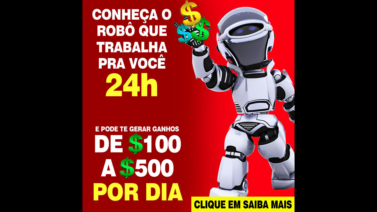 Conheça o ROBÔ🤖 que trabalha pra você 24h, e pode te gerar uma renda DE R$ 100 A R$ 500 POR DIA!💵