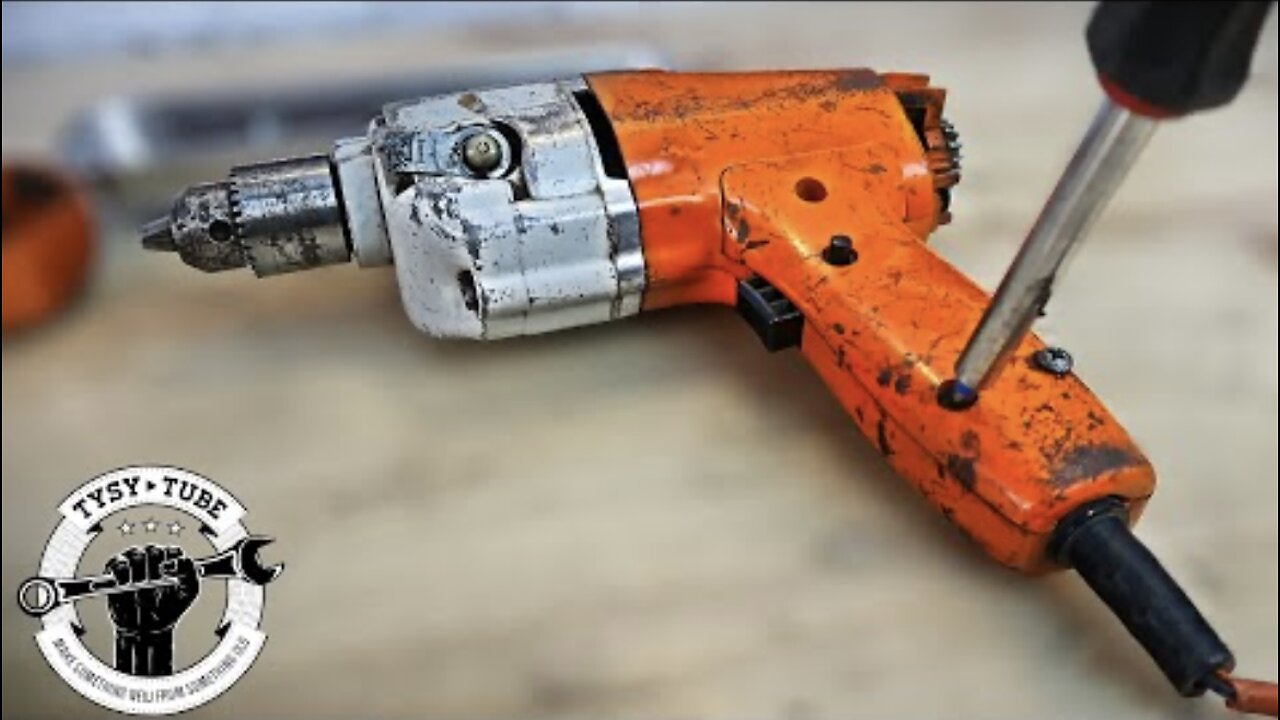 Broken Old drill Restoration - Black and Decker