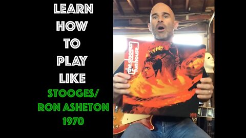 How To Play Guitar Like Ron Asheton - 1970 by The Stooges! - Beginner Guitar Players