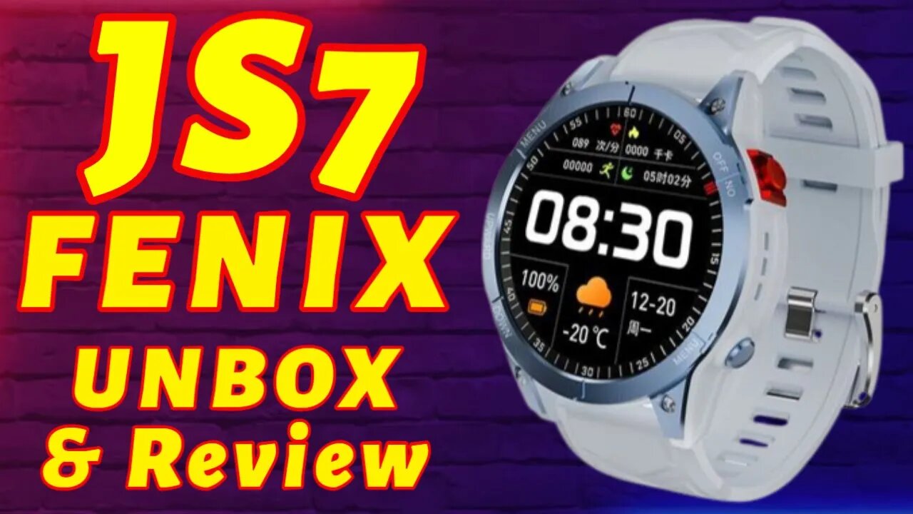 JS7 Fenix SmartWatch New 2023 Unbox Review with Hd Touch Screen Fitness Tracker Nfc Payment