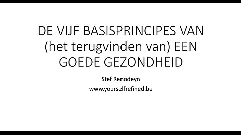 DE VIJF BASISPRINCIPES VAN MIJN AANPAK