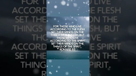 Romans 8:5 ESV
