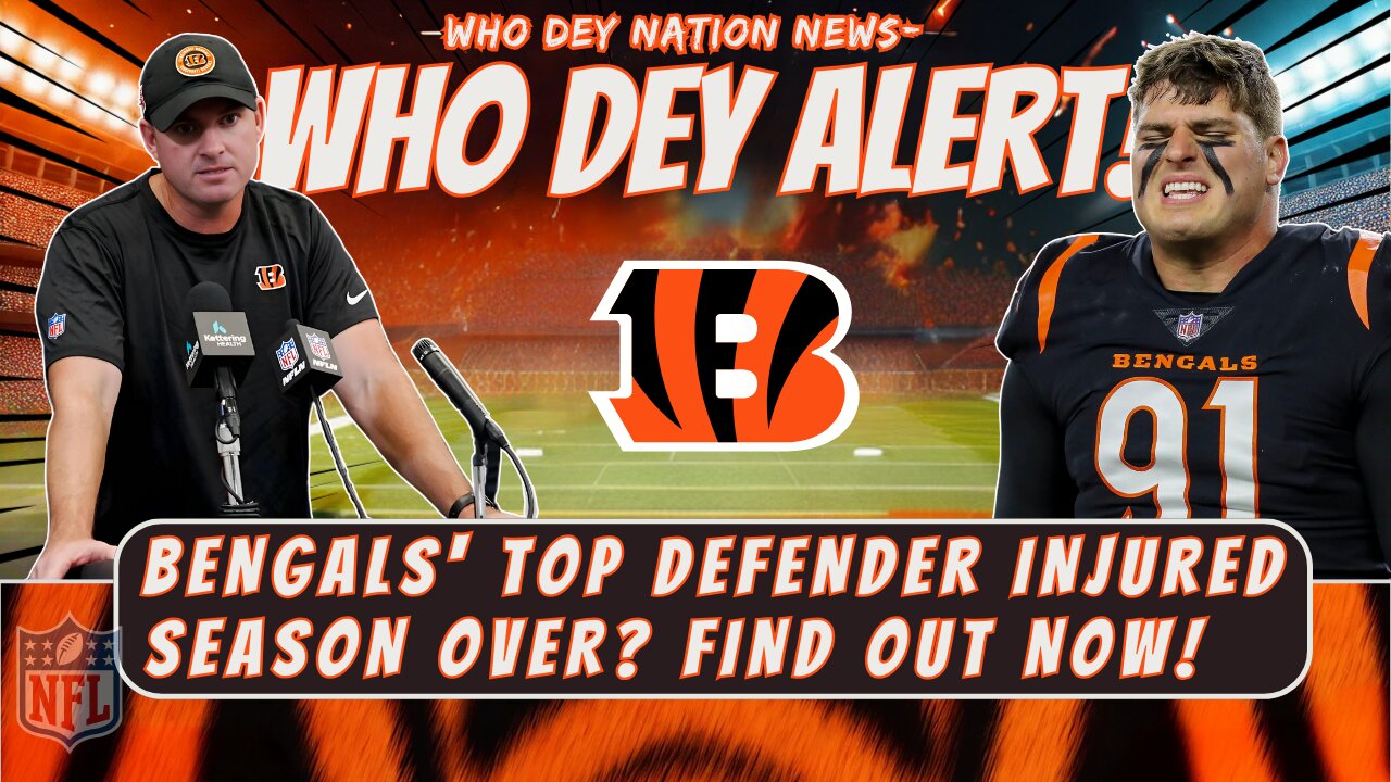 🚨😢 SHOCKING NEWS! BENGALS' DEFENSIVE ANCHOR HURT—PLAYOFF DREAMS IN JEOPARDY? WHO DEY NATION NEWS