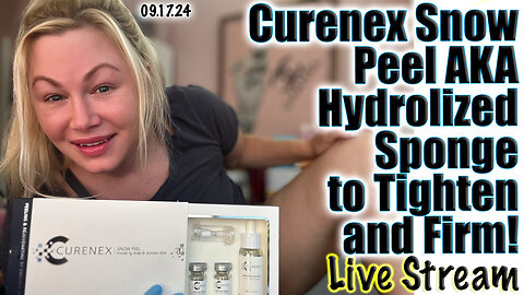 Live Curenex Snow Peel AKA Hydrolized Sponge to Tighten & Firm! AceCosm.com, code Jessica10 saves