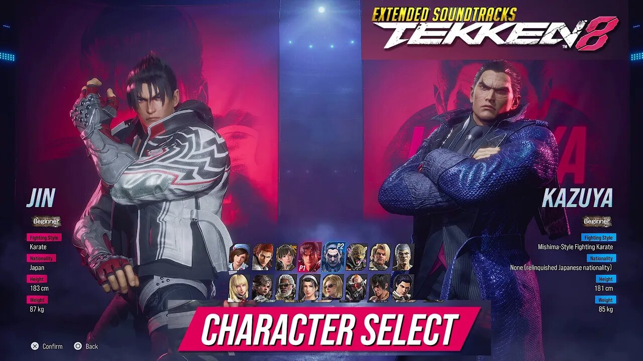 TEKKEN 8 | CHARACTER SELECT THEME | Beta Version Extended Video Soundtrack | 鉄拳 8