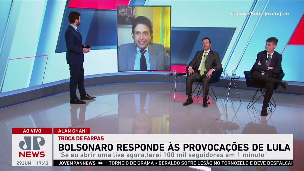 Bolsonaro responde às provocações de Lula: “Live não passa de seis mil, porque só prega mentiras”