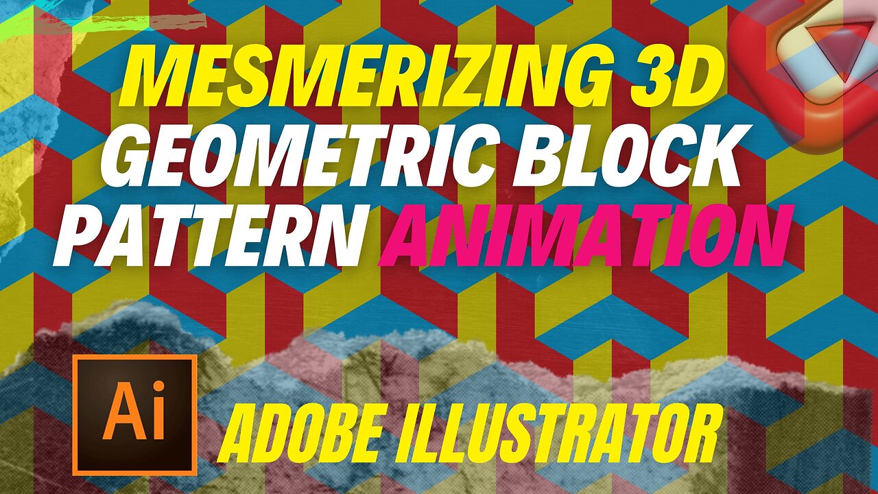 Mesmerizing 3D Geometric Block Pattern Animation